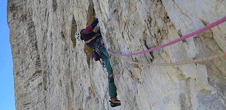 Arrampicata della Via ISO 2000 alla Cima Grande di Lavaredo