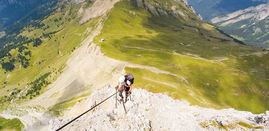 Ferrata Kaiserjäger al Col Ombert