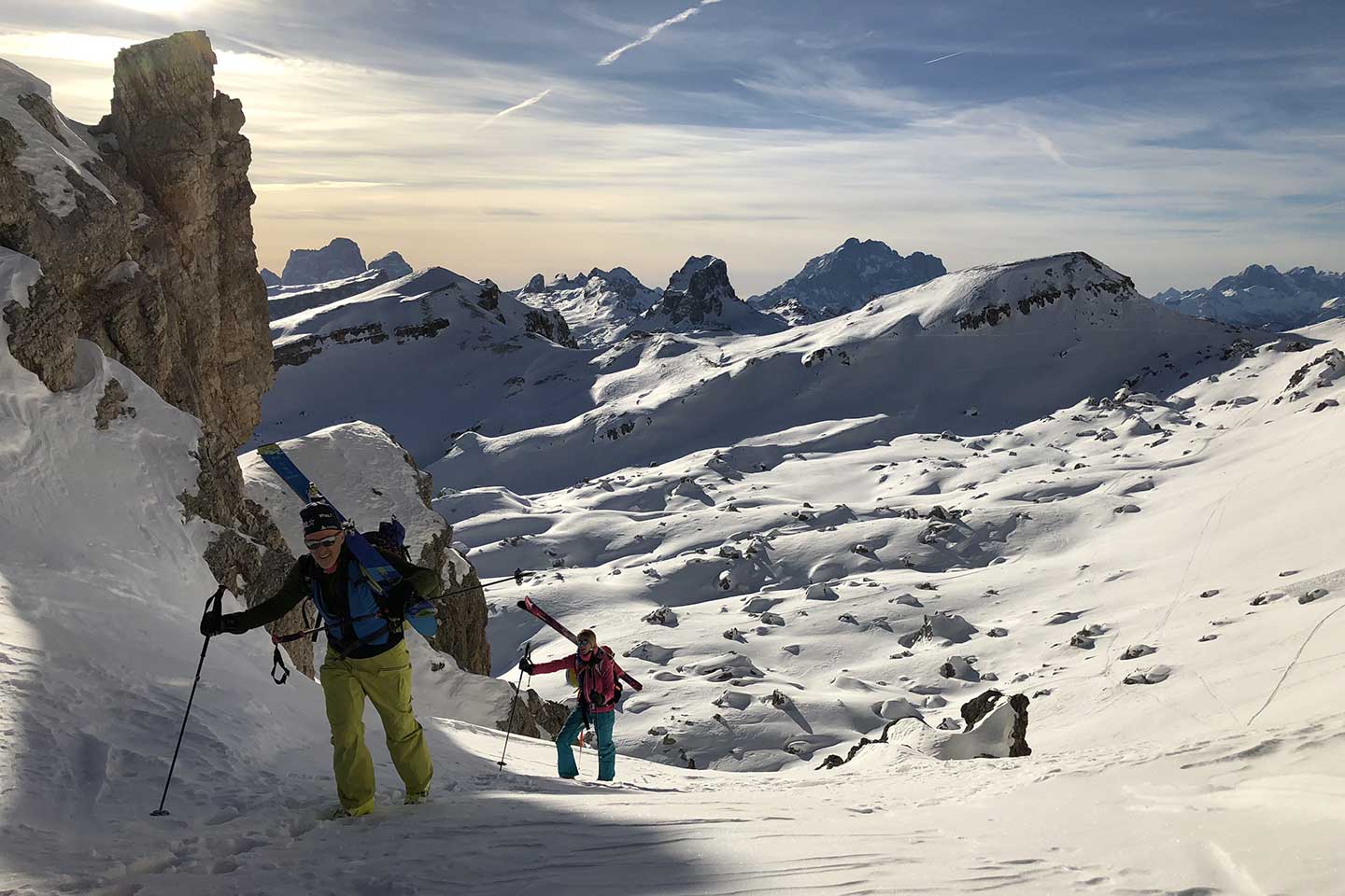 Ski Mountaineering in Lagazuoi