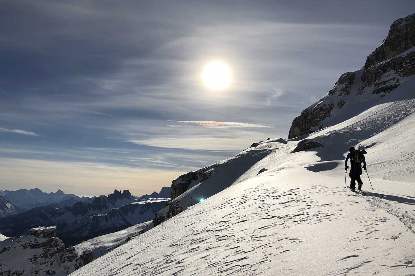 Ski Mountaineering in Lagazuoi