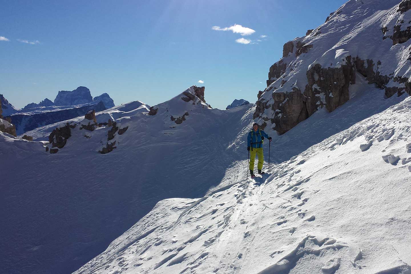 Sci Alpinismo al Lagazuoi alle Tre Forcelle