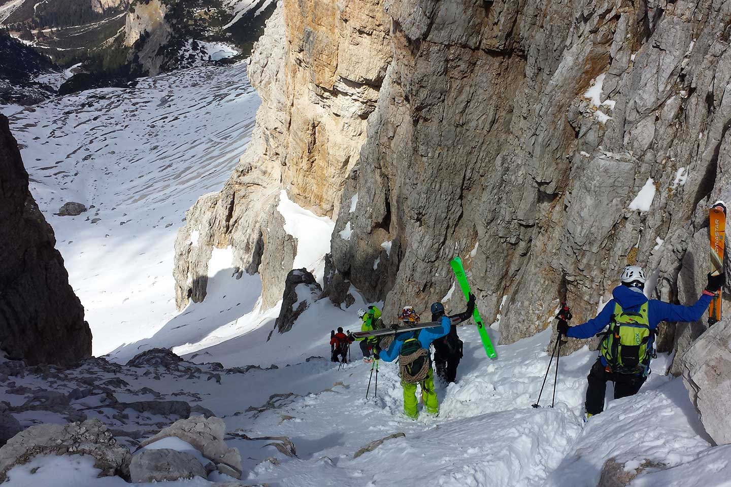 Sci Alpinismo al Lagazuoi alle Tre Forcelle