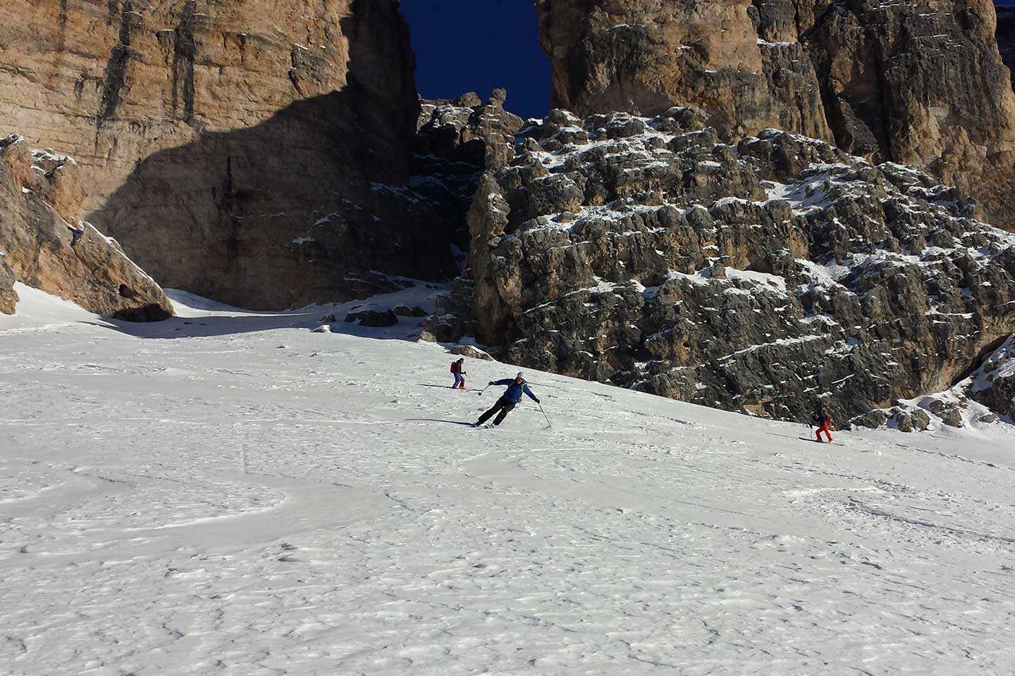 Sci Alpinismo al Lagazuoi alle Tre Forcelle