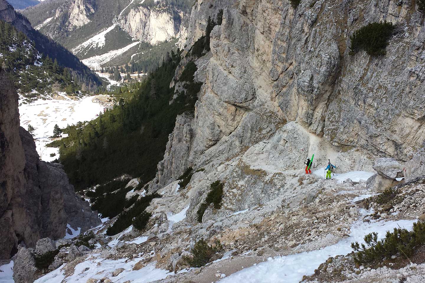 Sci Alpinismo al Lagazuoi alle Tre Forcelle