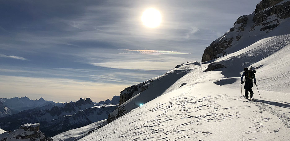 Sci Alpinismo al Lagazuoi alle Tre Forcelle