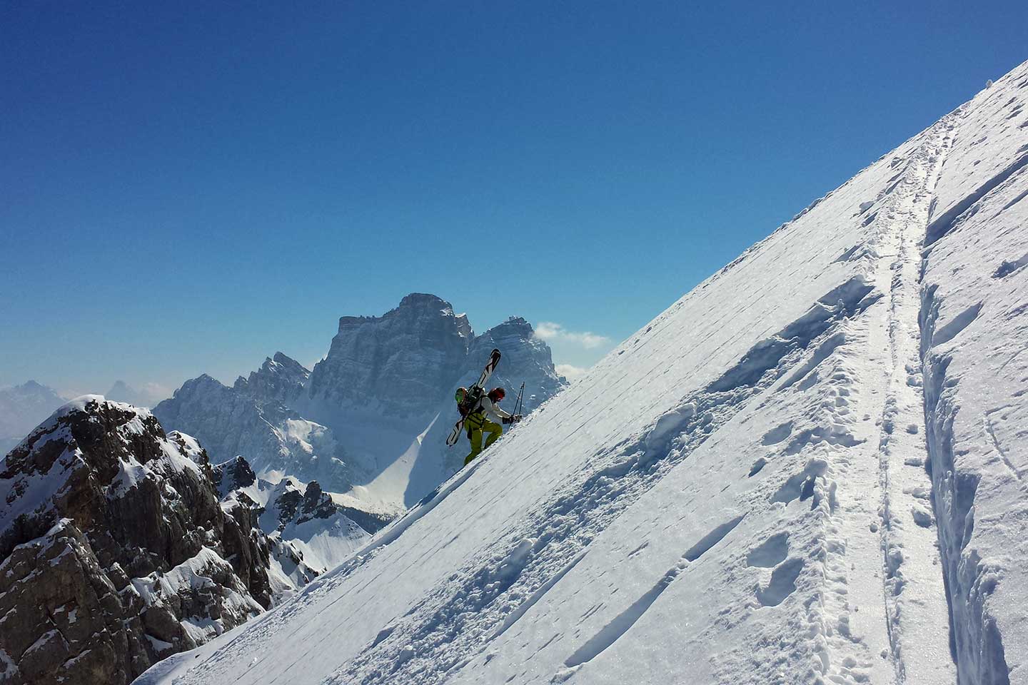 Sci Alpinismo alla Cima Loschiesuoi