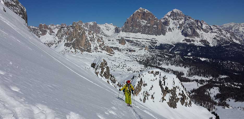 Sci Alpinismo alla Cima Loschiesuoi