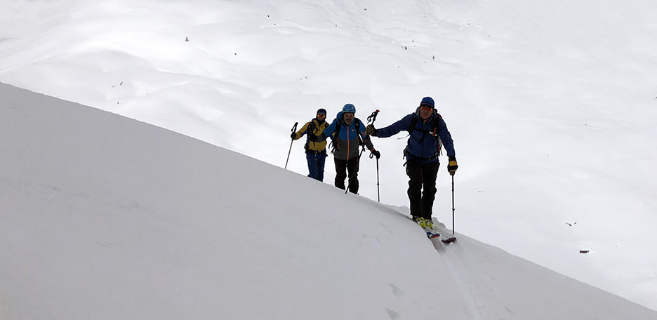 Ski Mountaineering in Val Ferret to Col Malatrà