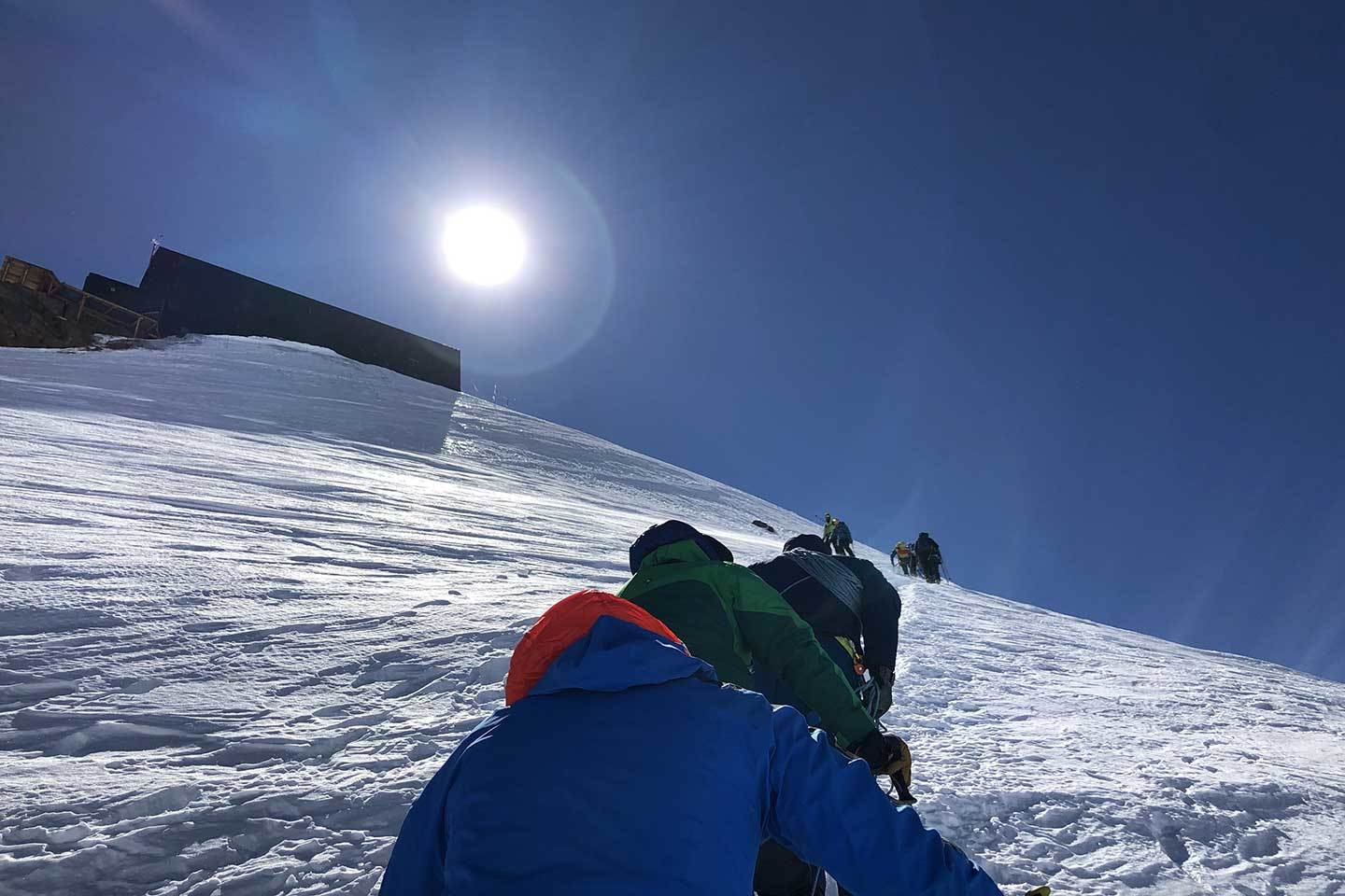 Sci Alpinismo alla Capanna Regina Margherita, Punta Gnifetti