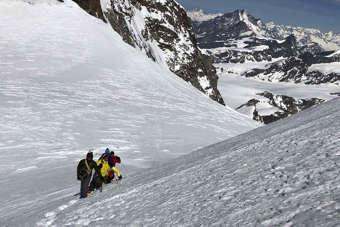 Sci Alpinismo alla Capanna Regina Margherita, Punta Gnifetti