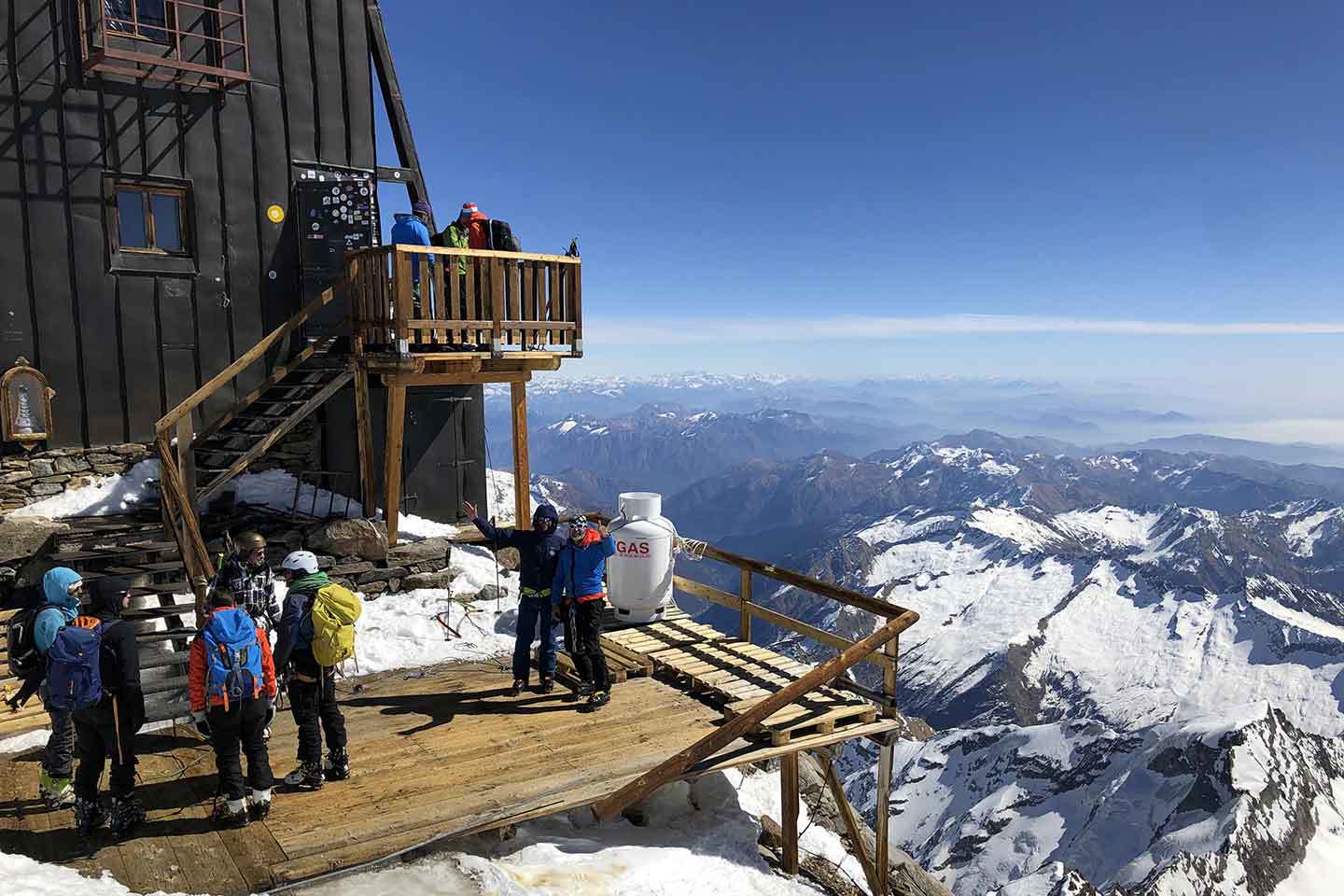 Sci Alpinismo alla Capanna Regina Margherita, Punta Gnifetti