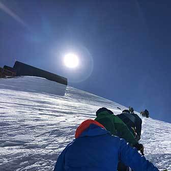 Sci Alpinismo alla Capanna Regina Margherita, Punta Gnifetti