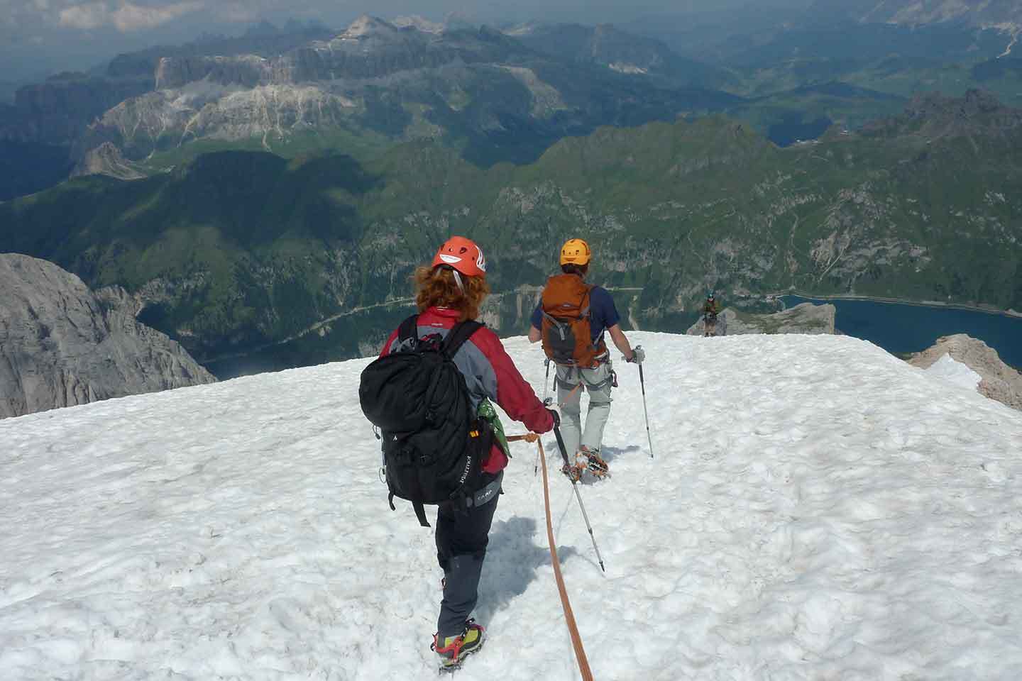 Marmolada West Ridge Via Ferrata, Ferrata to Punta Penia