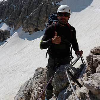 Via Ferrata Punta Penia in Marmolada