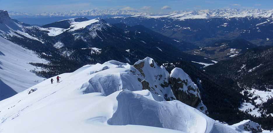 Ski Mountaineering to Munt da Medalges in the Puez-Odle