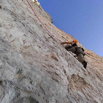 Muro Giallo Climbing Route to the Cima Piccola di Lavaredo