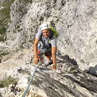 Nella Detassis Climbing Route to Corna Rossa