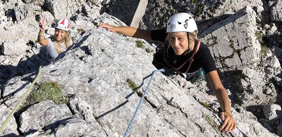 Neverland Climbing Route to Corna Rossa