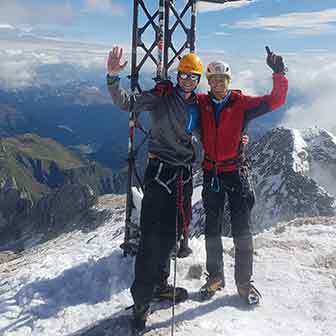 Marmolada Normal Route, Climbing to Punta Penia