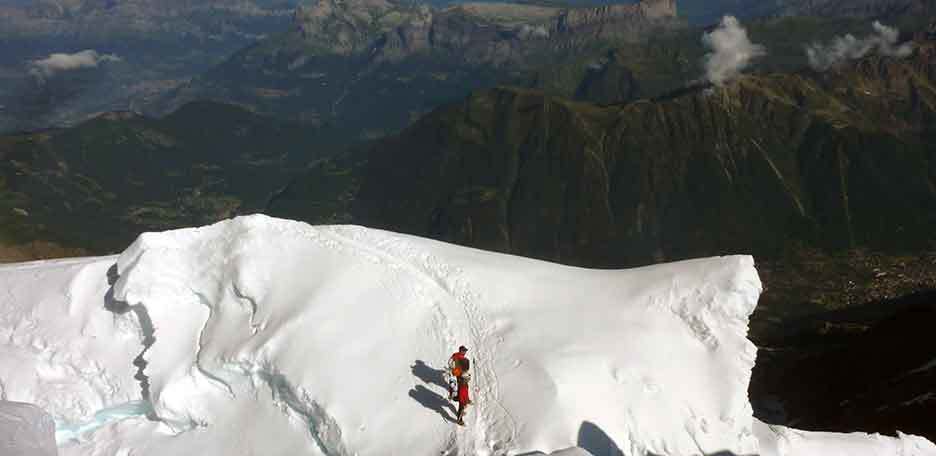 Ortler Mountaineering Ascent, Hochjochgrat Ridge