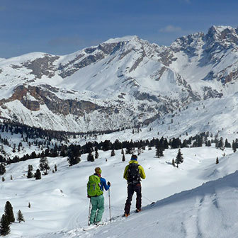 Sci Alpinismo alla Croda del Becco nel Parco Naturale Fanes-Senes-Braies