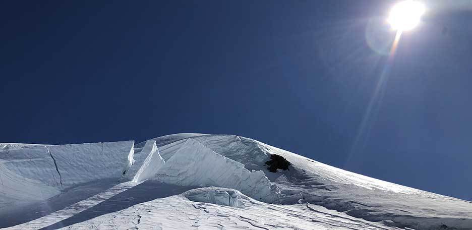 Alpinismo a Punta Parrot