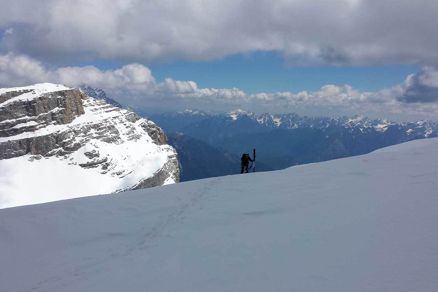 Sci Alpinismo alla Cima del Monte Pelmo