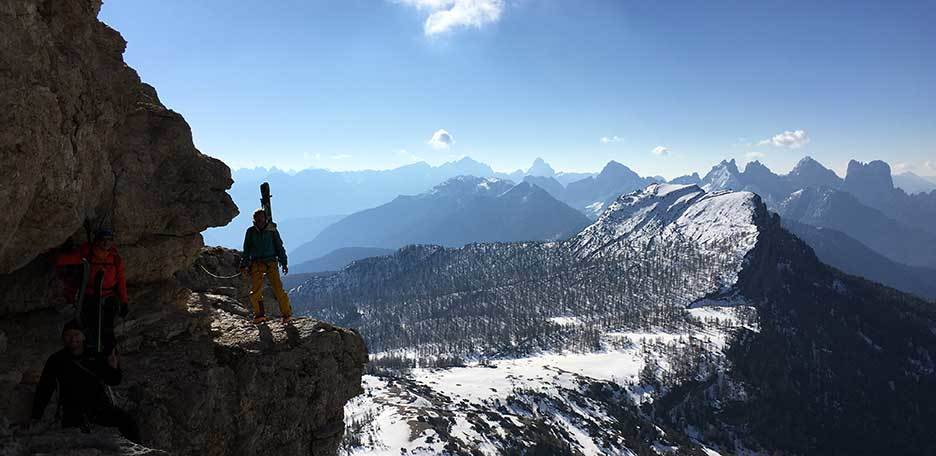 Sci Alpinismo alla Cima del Monte Pelmo