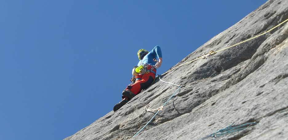 Attraverso il Pesce Climbing Route in Marmolada d'Ombretta