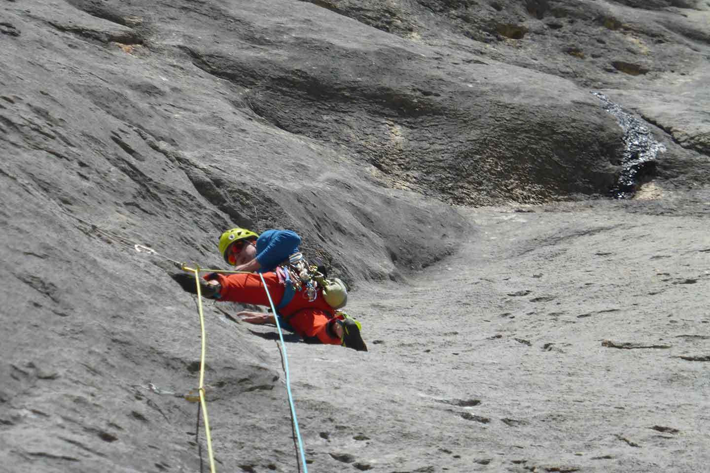 Via Attraverso il Pesce, Arrampicata in Marmolada d'Ombretta - Bruno Pederiva e Tom Ballard