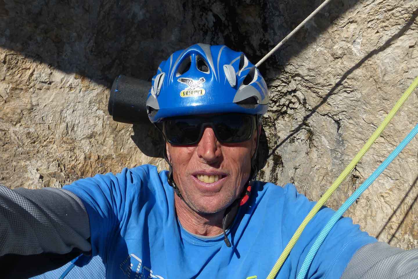 Attraverso il Pesce Climbing Route in Marmolada d'Ombretta - Bruno Pederiva 