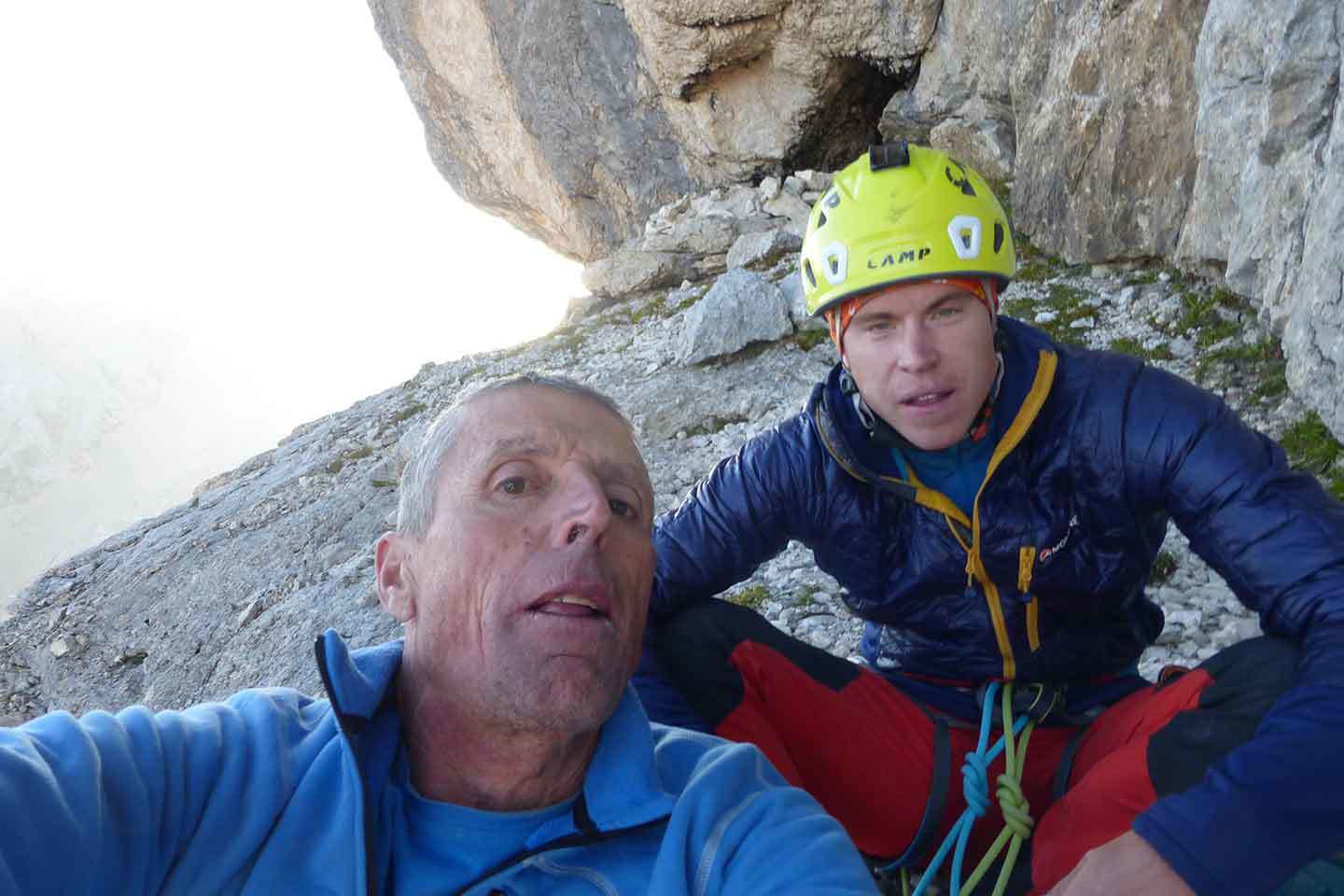 Attraverso il Pesce Climbing Route in Marmolada d'Ombretta - Bruno Pederiva  and Tom Ballard