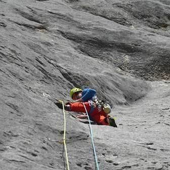 Via Attraverso il Pesce, Arrampicata in Marmolada d'Ombretta - Bruno Pederiva e Tom Ballard