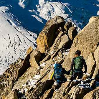 Peuterey Ridge, Mont Blanc Ascent