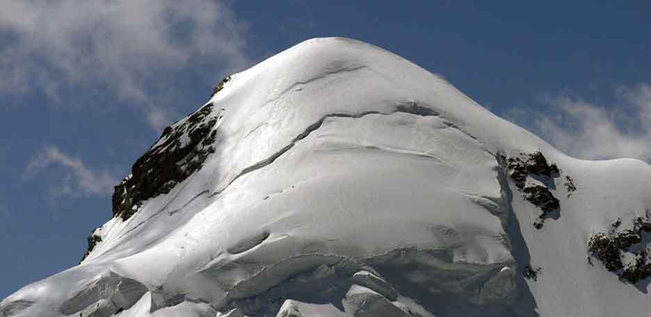 Alpinistica al Monte Polluce, Via Normale dal Ghiacciaio del Verra