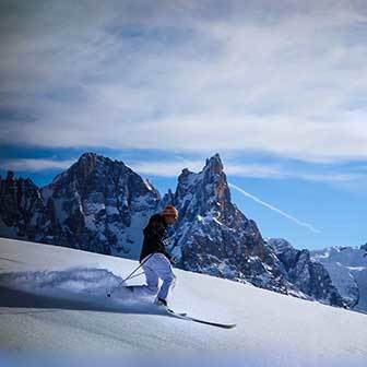 Ski Mountaineering Val Pradidali in the Pale di San Martino