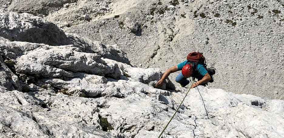 Preuss Climbing Route to Campanile Basso
