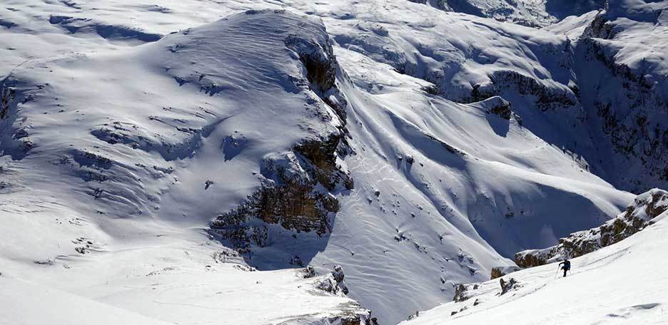 Ski Mountaineering to Cima Puez in the Puez-Odle