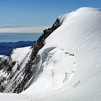 Climbing Vincent Pyramid, Mountaineering Ascent