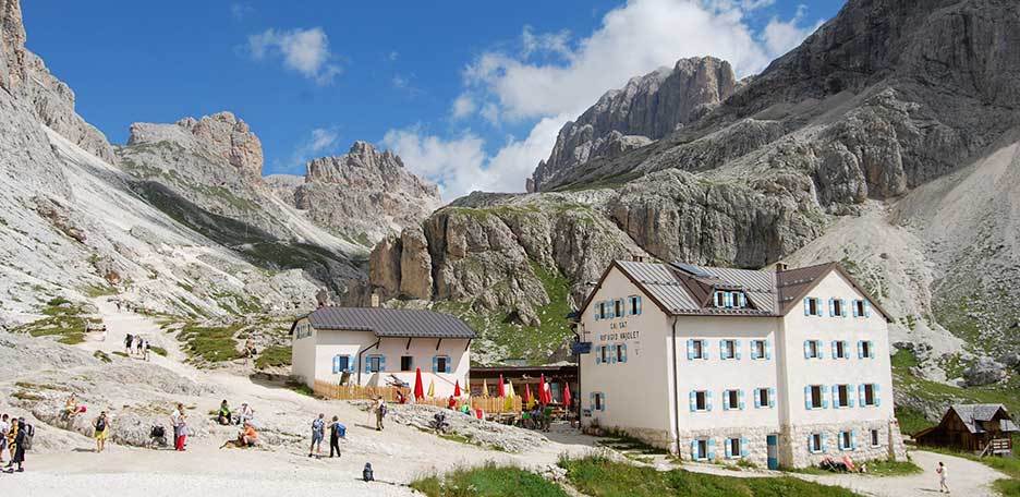 Trekking to Rifugio Vajolet in the Catinaccio