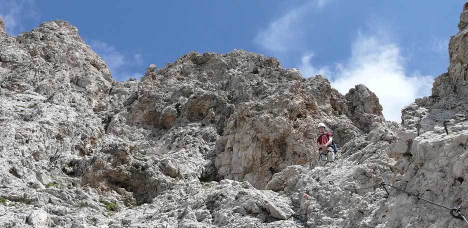 Via Ferrata Sass Rigais in the Puez-Odle Group