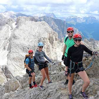 Via Ferrata Roda di Vael in the Catinaccio Group