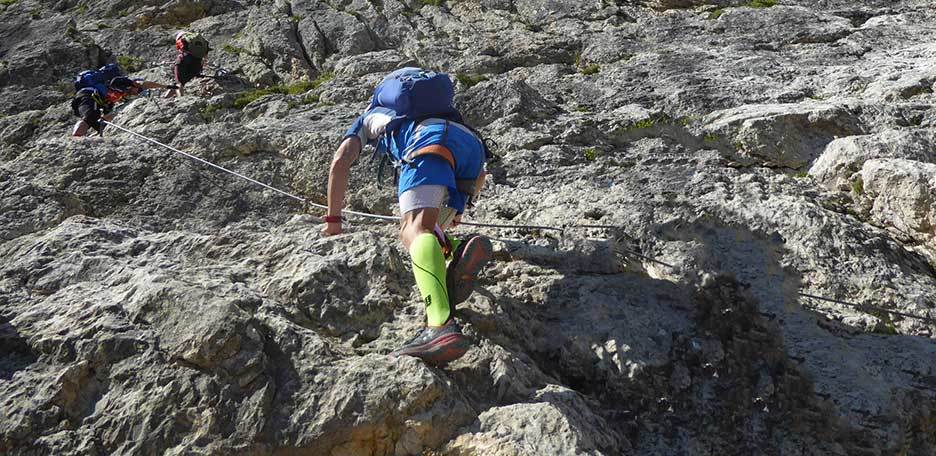 Via Ferrata Col Rodella to the Sassopiatto Group