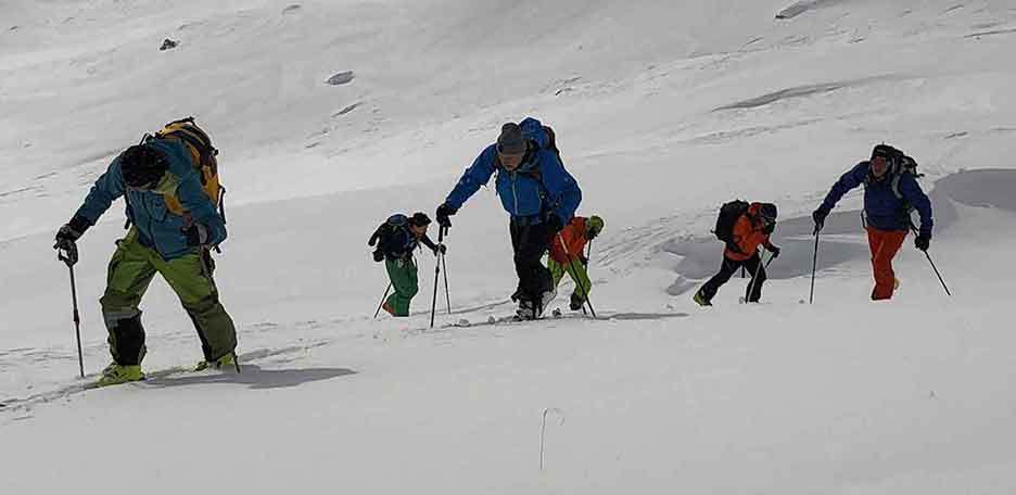 Ski Mountaineering to Monte Rotella from Piano delle Cinquemiglia