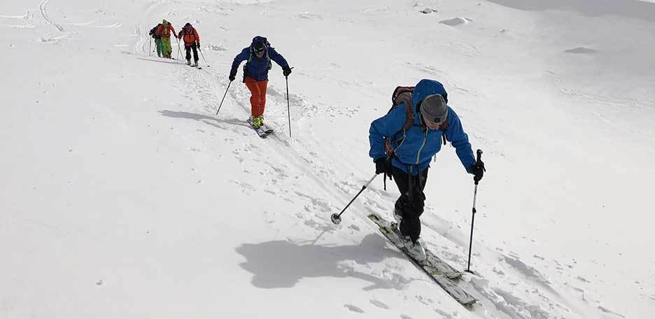 Ski Mountaineering to Monte Rotella from Rocca Pia