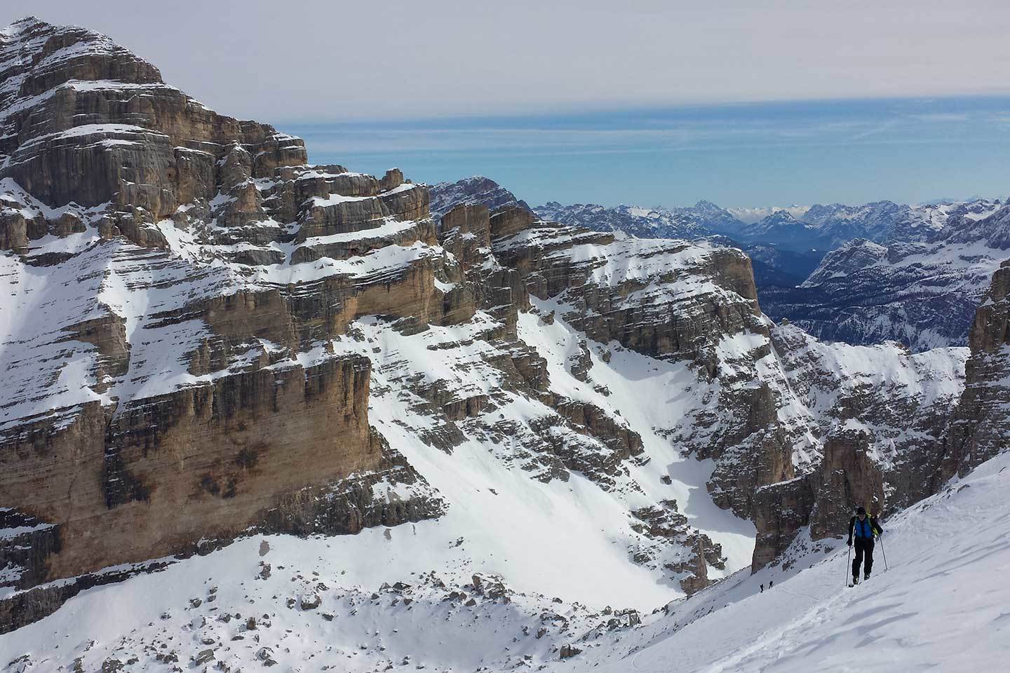 Ski Mountaineering to Tofana di Rozes and Bus de Tofana