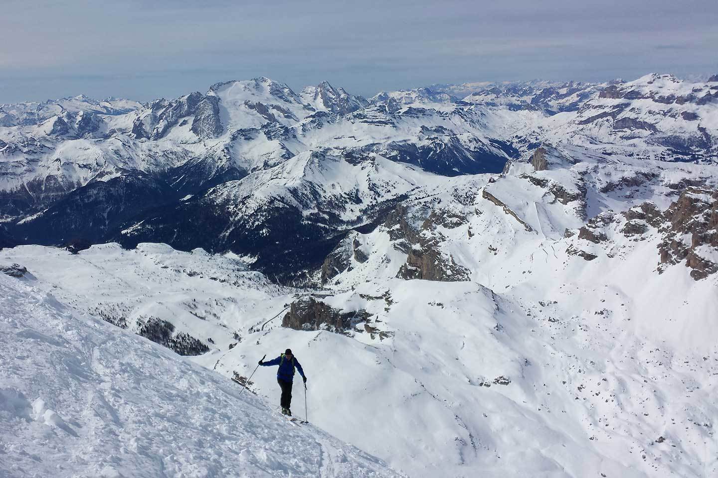 Ski Mountaineering to Tofana di Rozes and Bus de Tofana