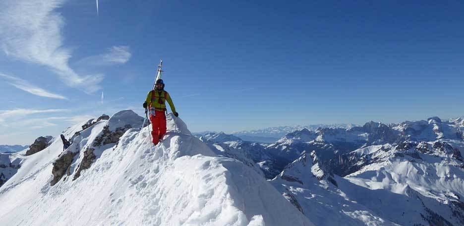 Sci Alpinismo al Sasso Vernale nel Gruppo della Marmolada