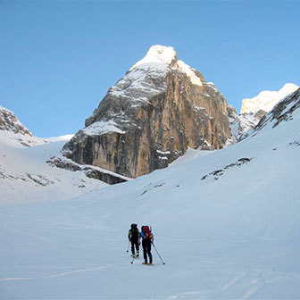 Sci Alpinismo al Sasso Vernale nel Gruppo della Marmolada