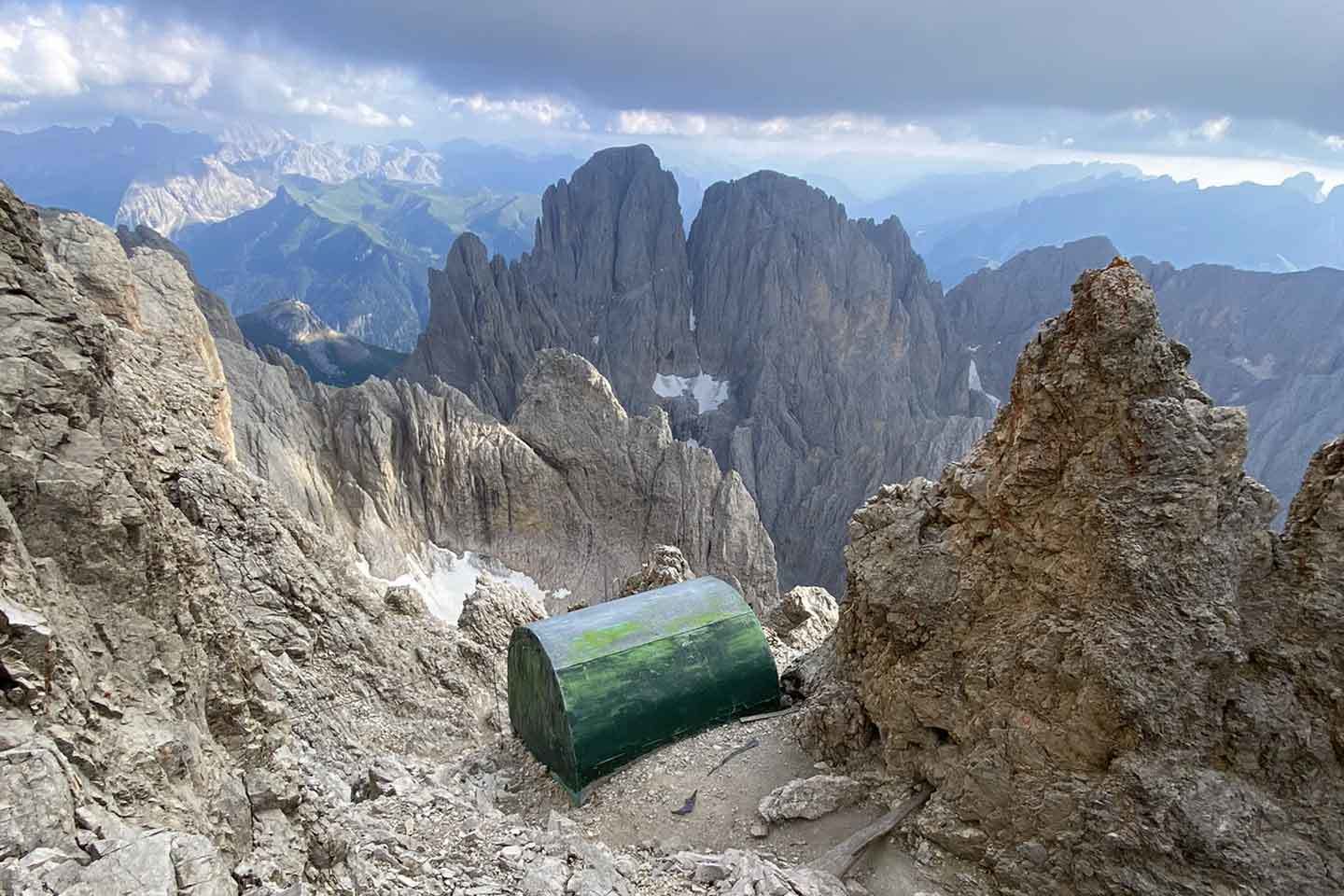 Rock Climbing in Sassolungo, Normal Route